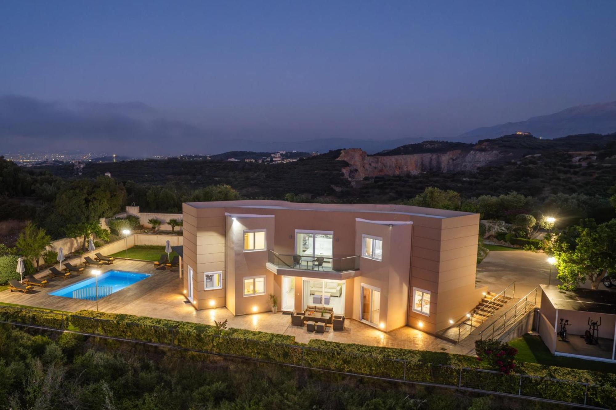 Villa Ariella With Sea View Agia Marina エクステリア 写真