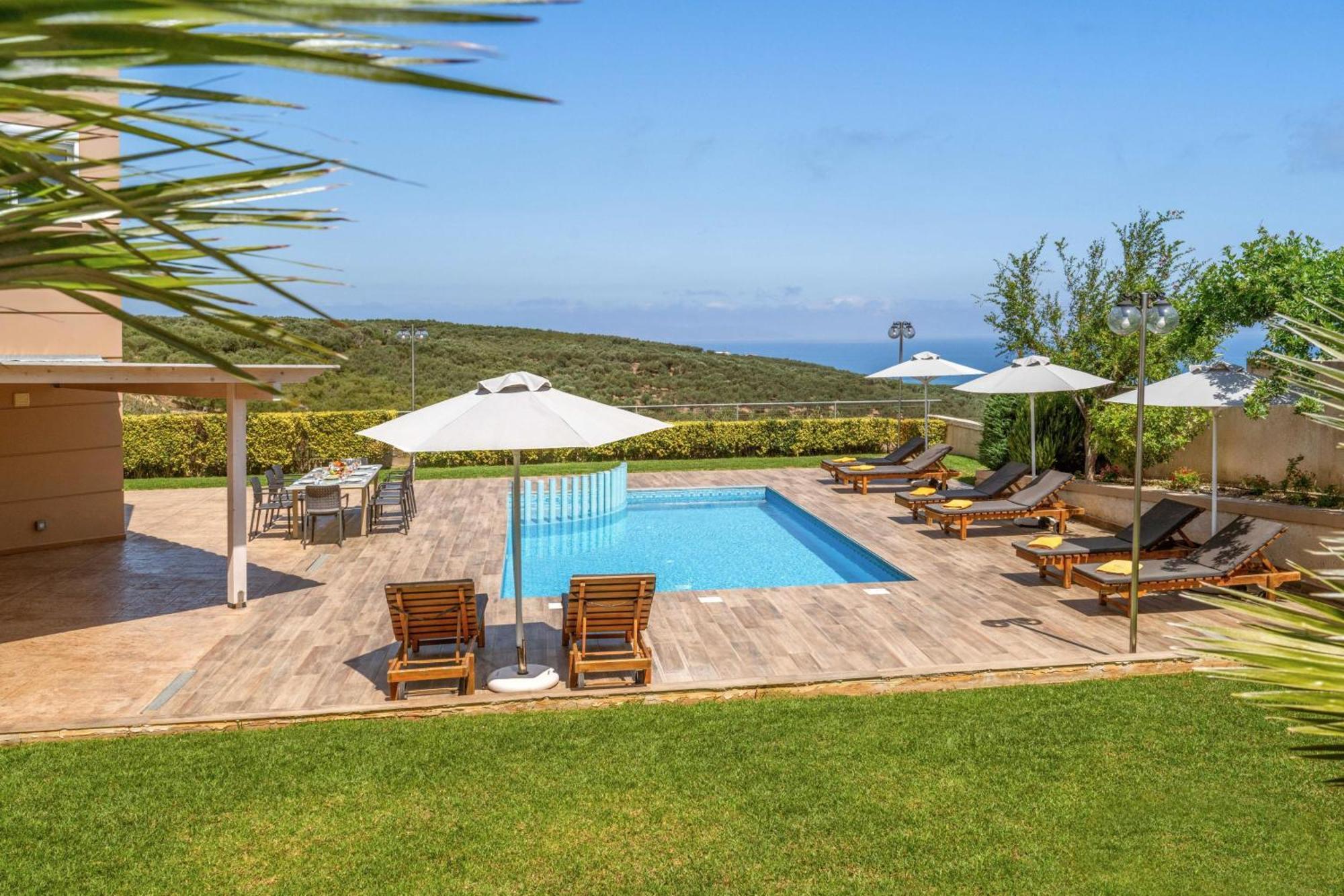 Villa Ariella With Sea View Agia Marina エクステリア 写真