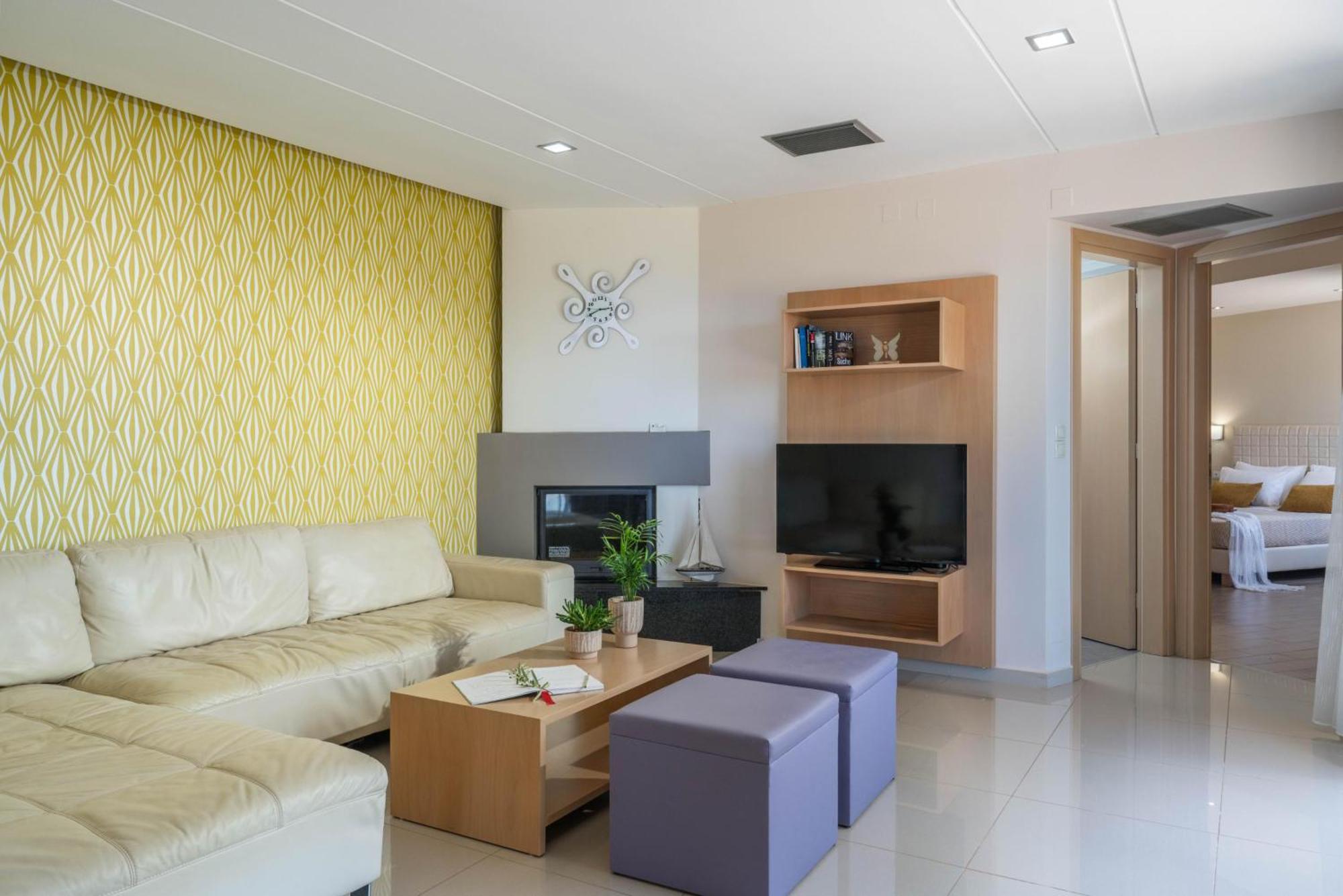 Villa Ariella With Sea View Agia Marina エクステリア 写真